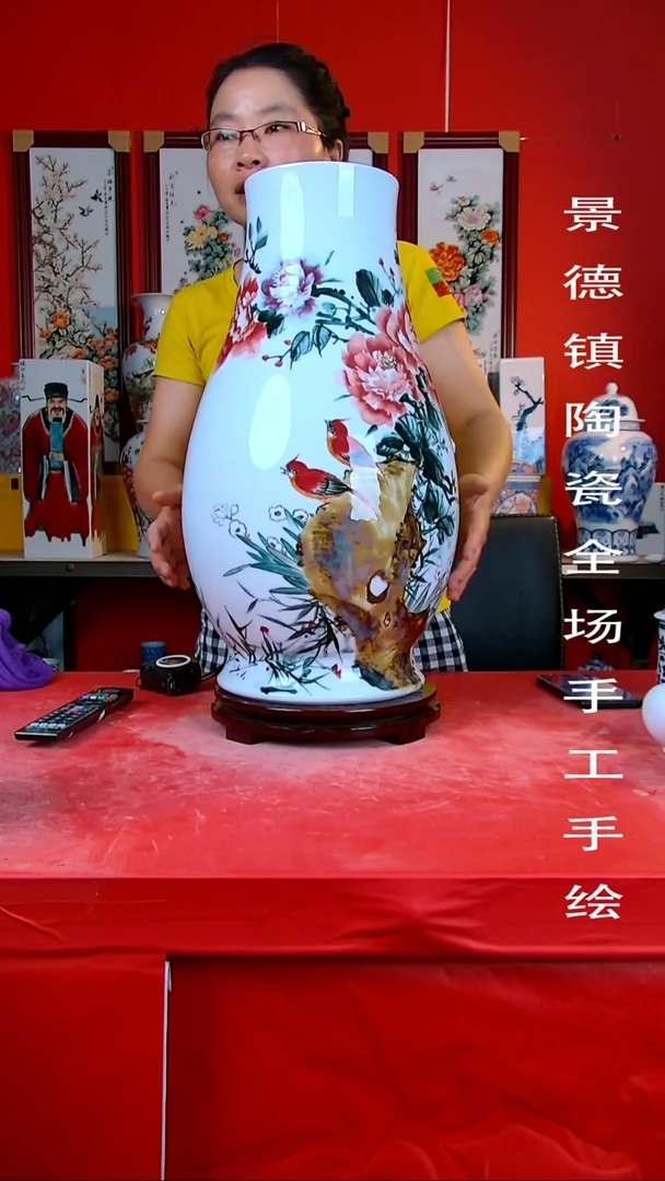 摆件景德镇陶瓷 手工手绘46