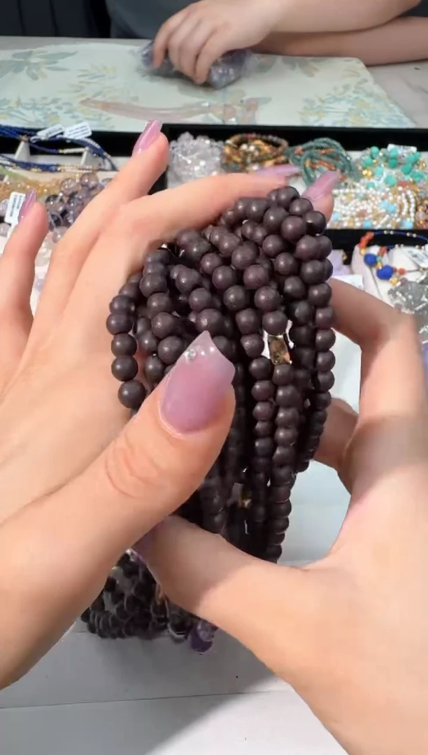 水晶手链银S925镶嵌降真香