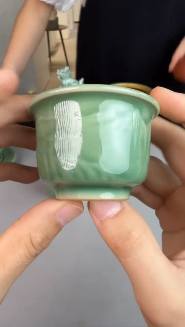 青瓷手工茶器不带礼盒包邮