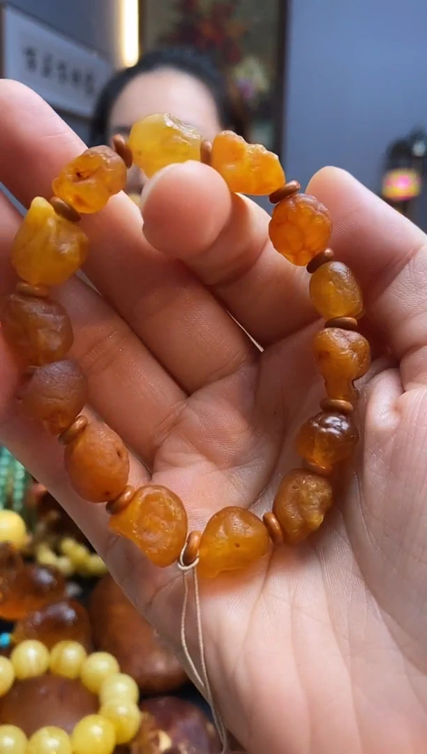 手链琥珀未镶嵌手串