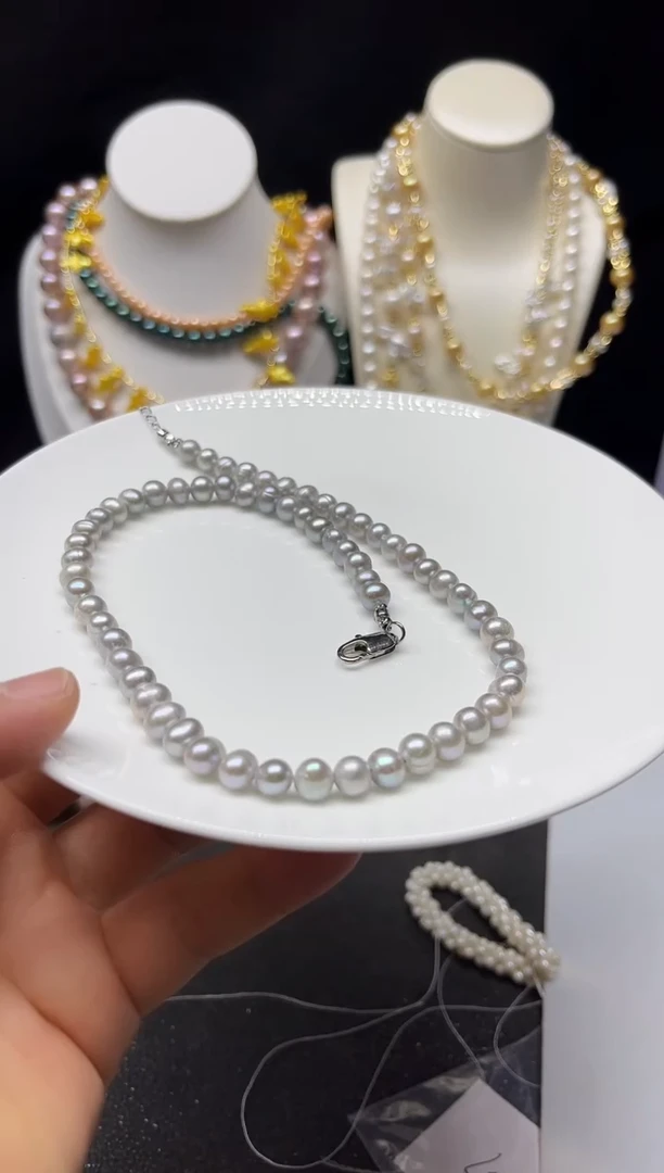 淡水珍珠未镶嵌颈饰多人