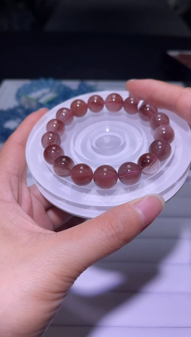 未镶嵌手链水晶J094-13mm落日玫瑰单圈-多样性发其一