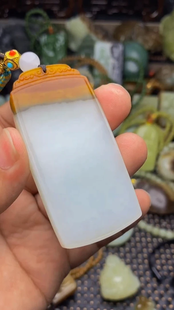 未镶嵌和田玉挂件心****晴1