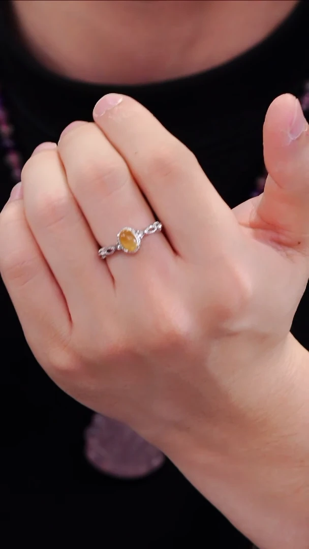 【闪购商品】葡萄石戒指未镶嵌Q002葡萄石戒指