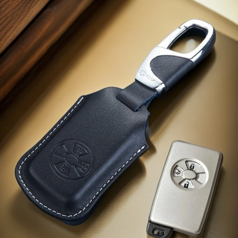 适用于丰田锐志07款真皮钥匙包RAV4锁匙扣2010 11老款rav4遥控套