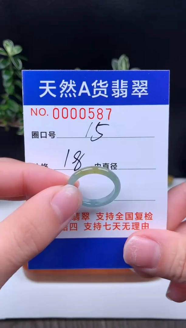未镶嵌戒指翡翠15#