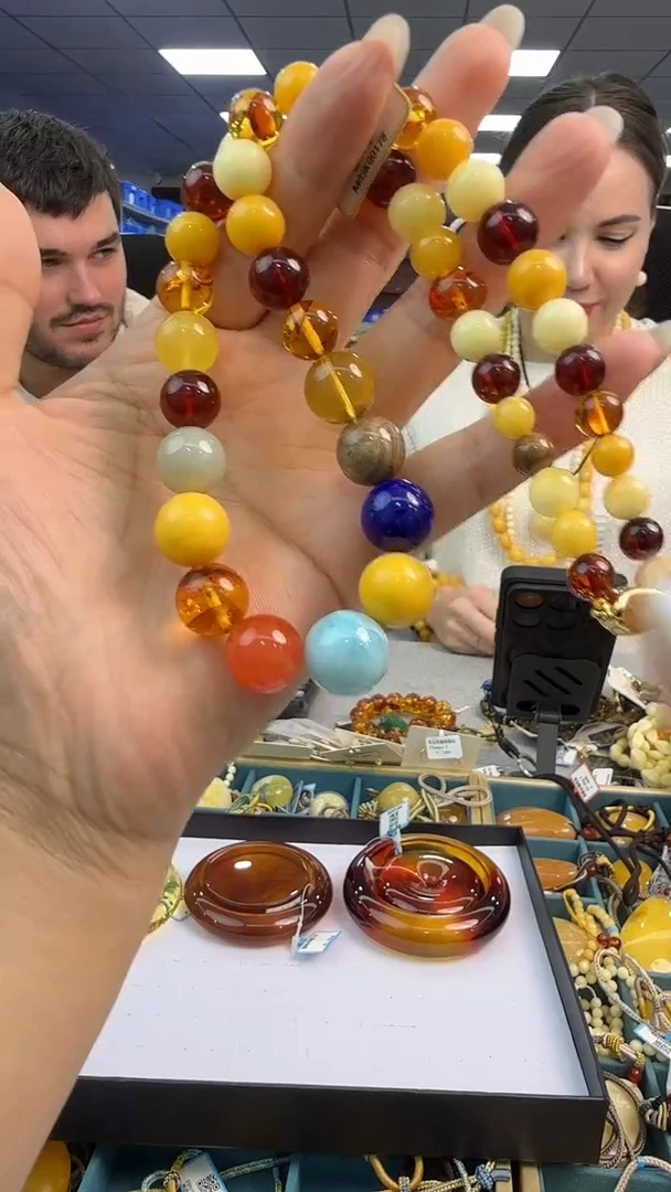 琥珀项链未镶嵌103秒拍号 假一罚三