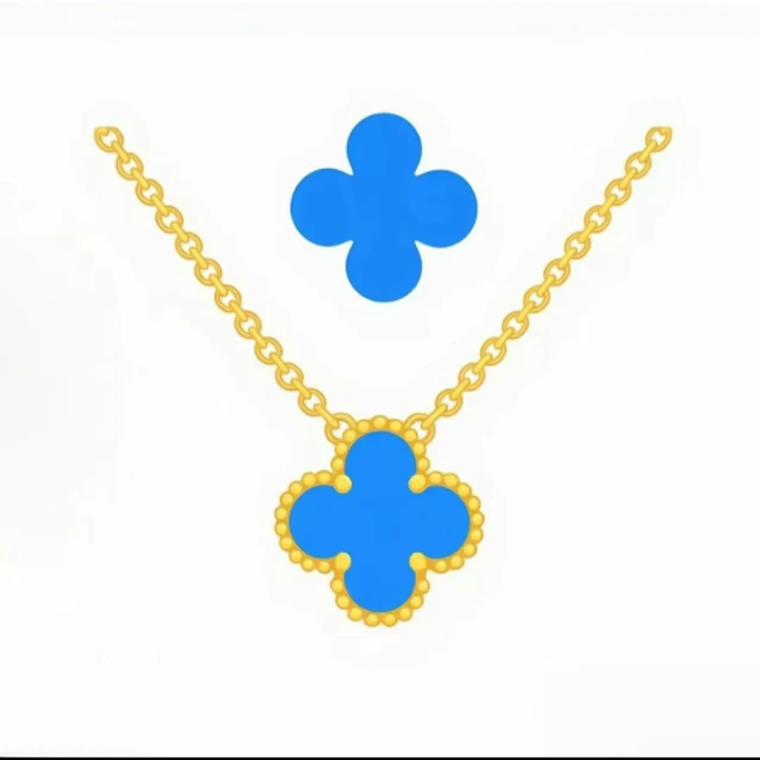 合金项链 【V金】四叶草单花项链