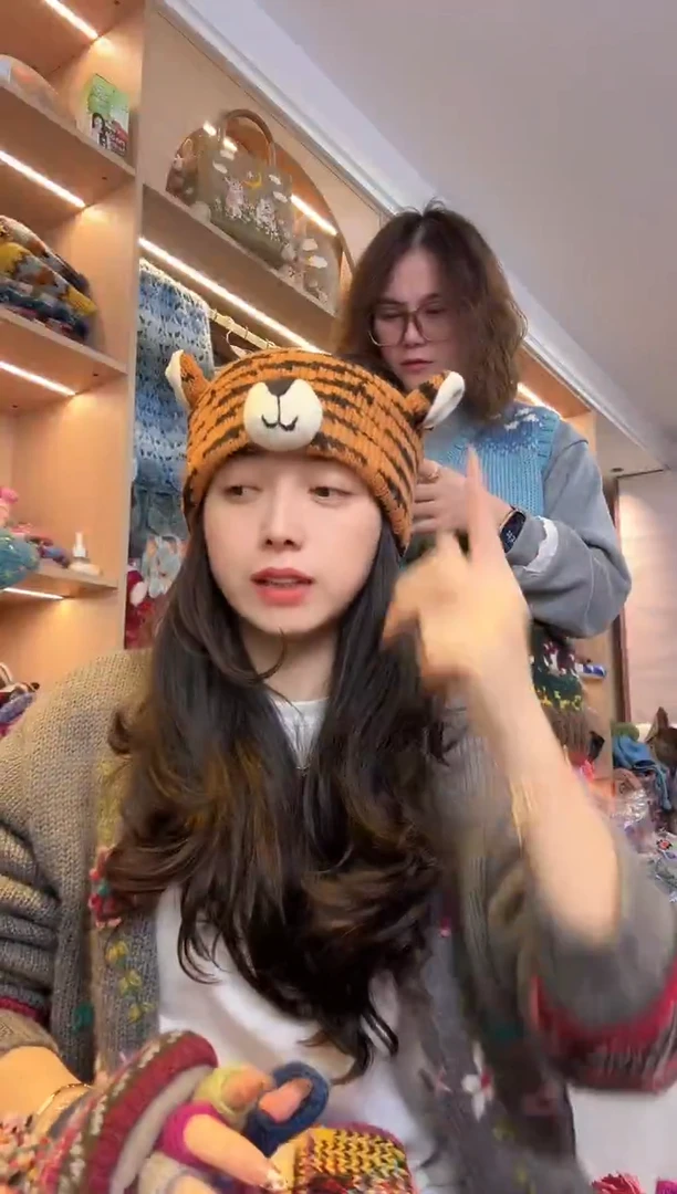 羊毛百羊毛老虎发带