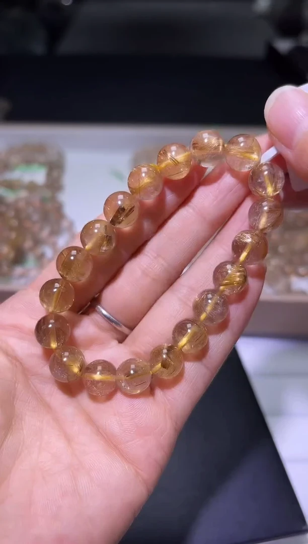 未镶嵌手链水晶J027-10mm钛晶单圈-多样性发其一