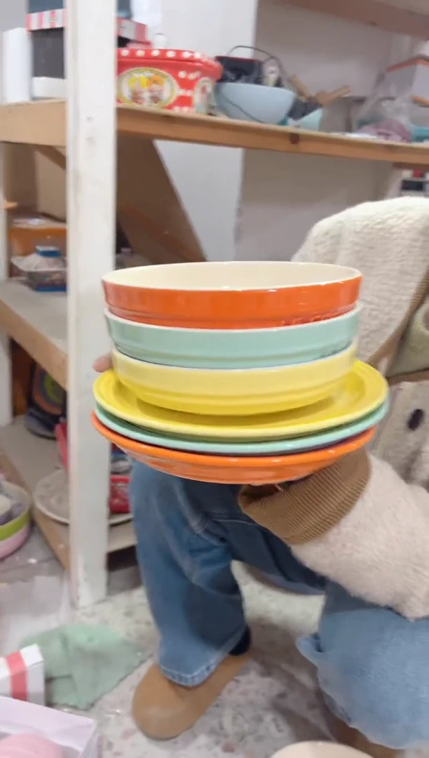 【闪购商品】碟9英寸牛排+8英寸深--三色