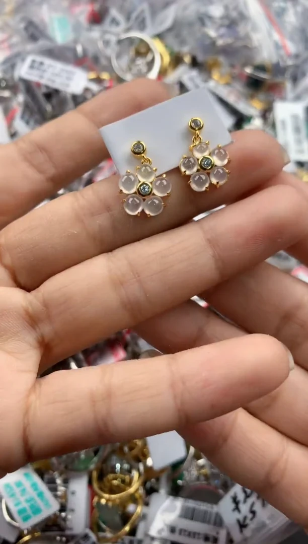 银S925镶嵌戒指翡翠3333----10
