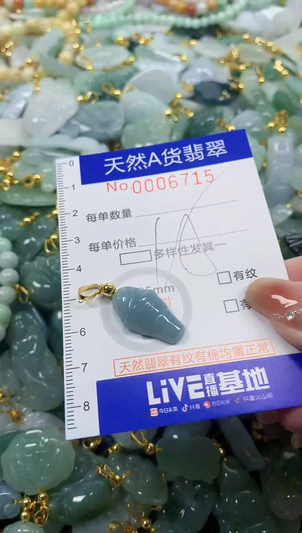 颈饰未镶嵌翡翠天然A货翡翠