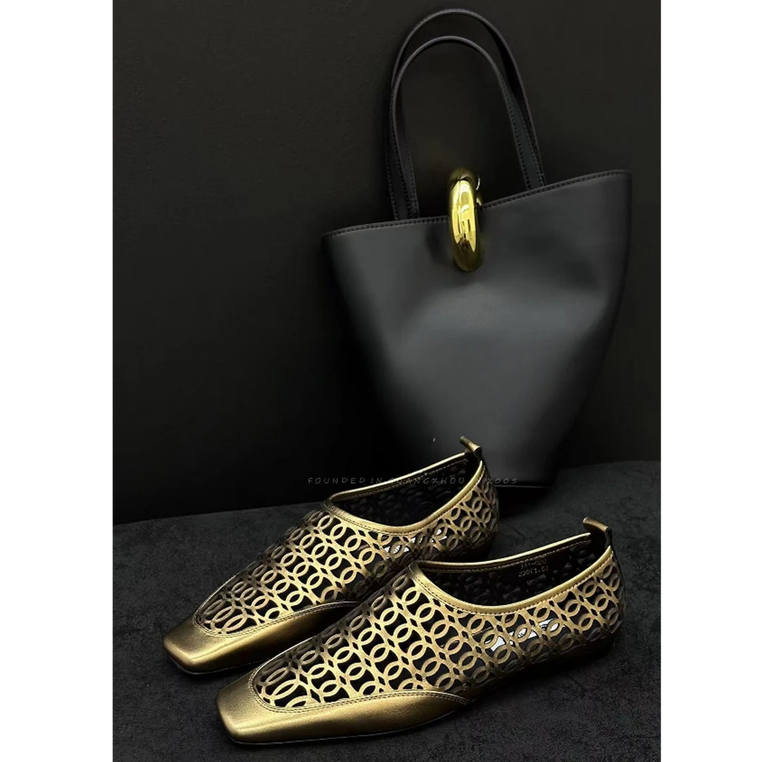 爱的睿镂空时尚洋气百搭气质单鞋