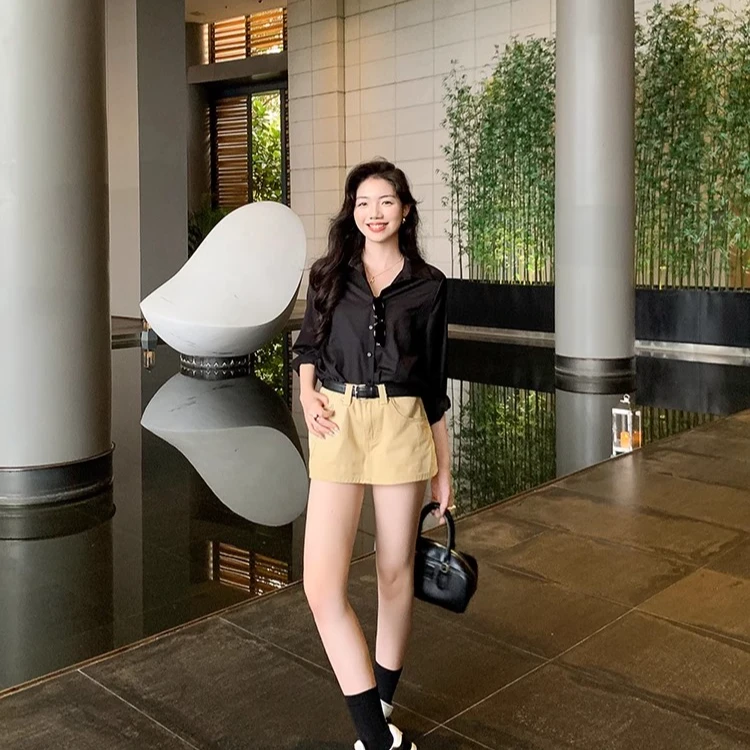 美洋MEIYANG【现货】胶囊衬衫 省心系列~多巴胺立裁直筒休闲衬衣