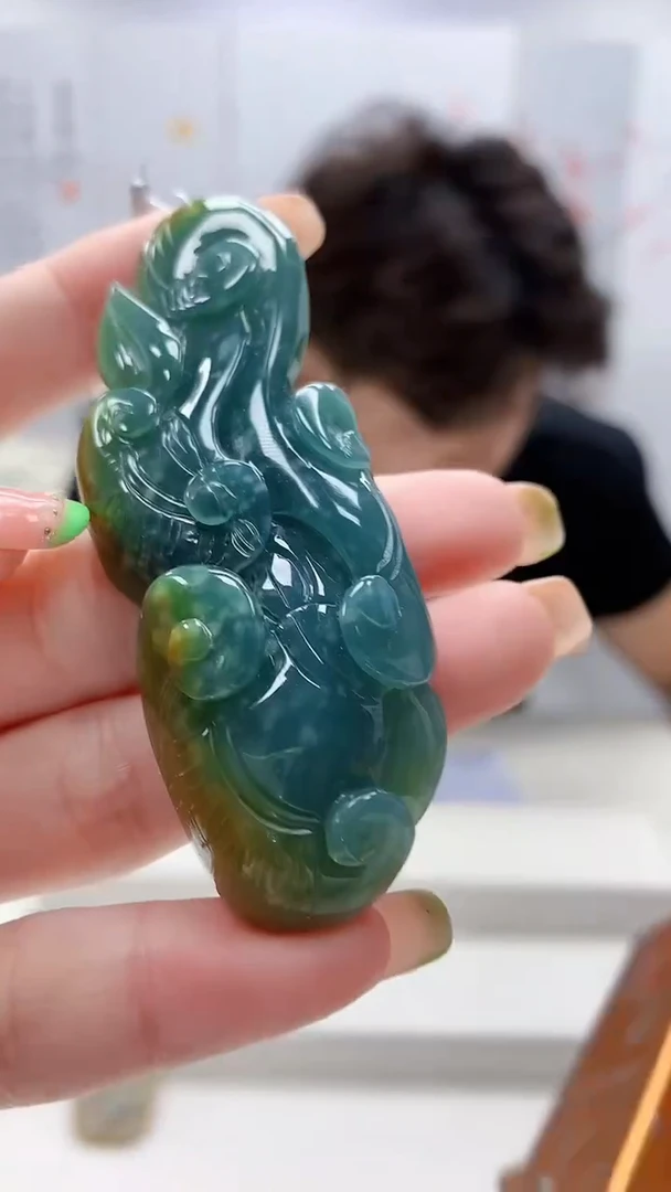 未镶嵌定制翡翠5145ry-毛货挂件66