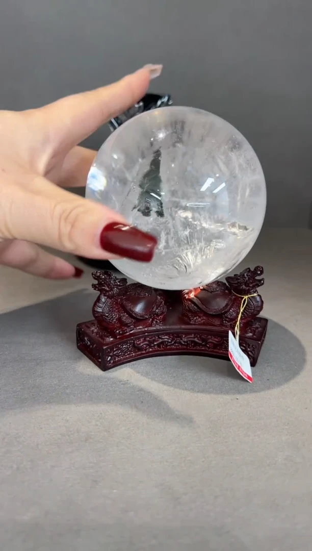 【闪购商品】水晶摆件未镶嵌绿幽灵球摆件 M11895