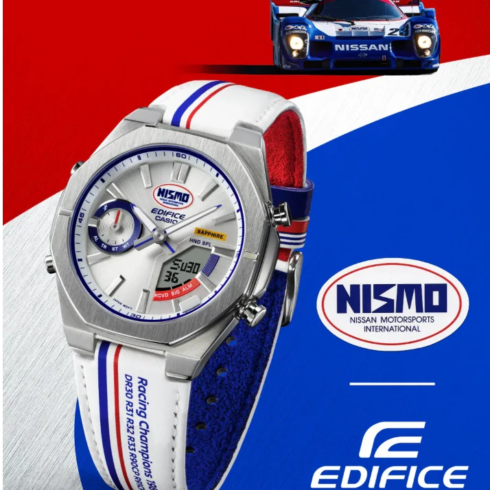卡西欧【NISMO合作款】EDIFICE艾迪斐斯CASIO手表ECB-S10NIS-7ADR