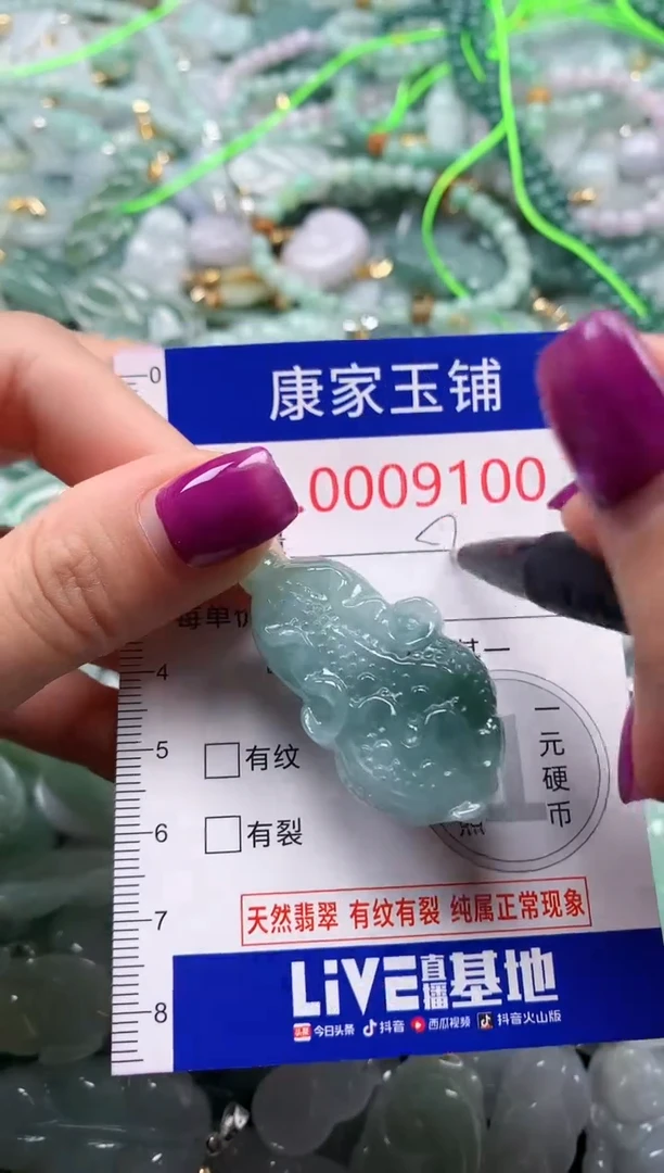 颈饰未镶嵌翡翠9100