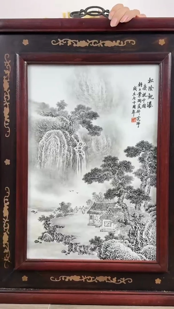 瓷版画景德镇陶瓷手工手绘瓷板画