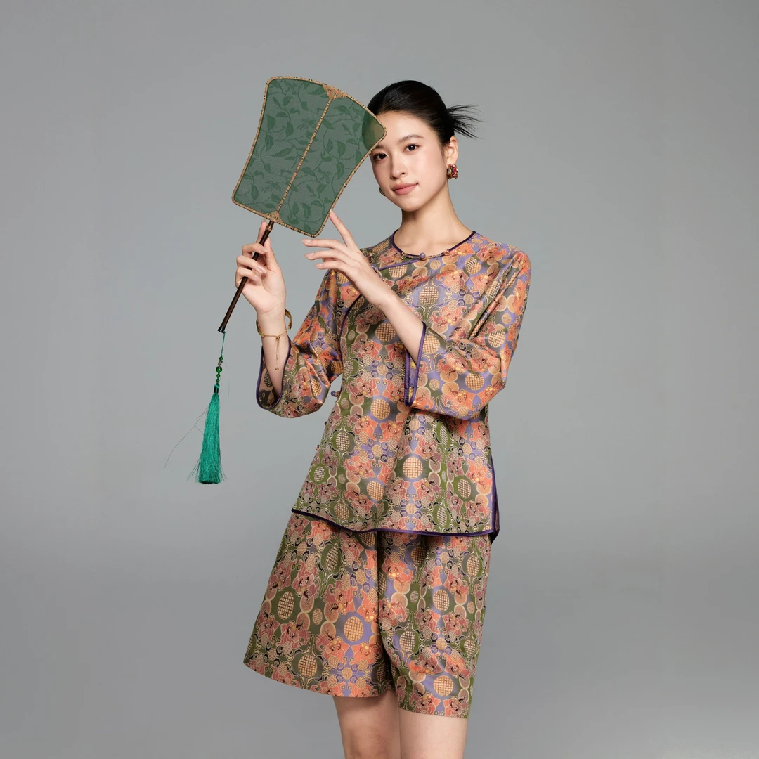 初见十三娘 •张和才『青棠』手工高定蜀锦外套新中式国风夏季气质款