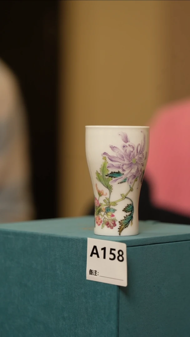 【闪购商品】杯子紫韵秋菊闻香杯158