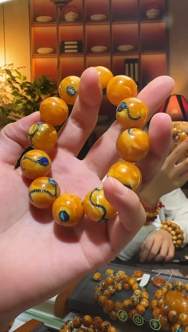 蜜蜡颈饰未镶嵌0778天然蜜蜡珠宝奇石