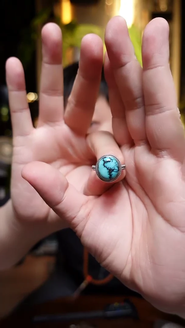 未镶嵌绿松石戒指013戒指