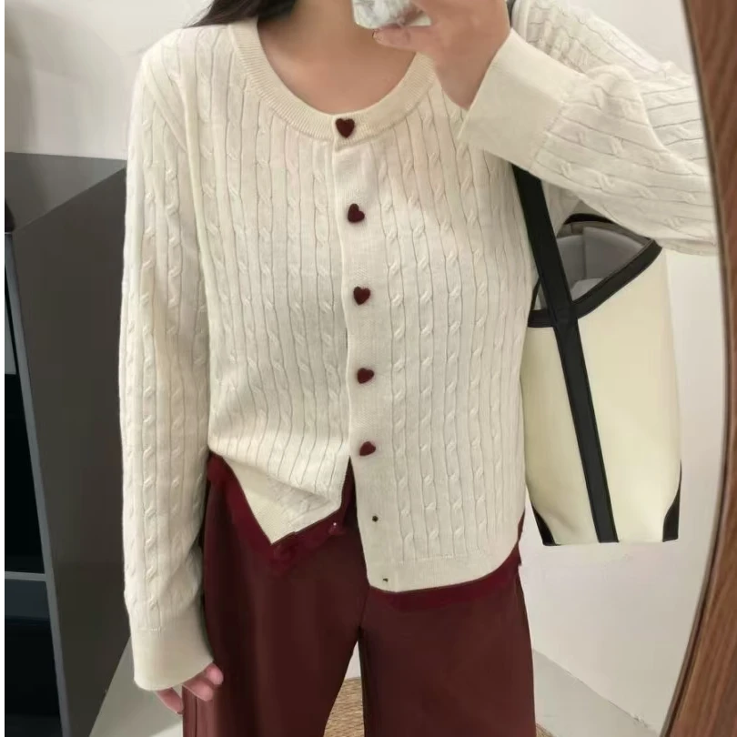 二姐家淼【乃】22881新款百搭针织开衫