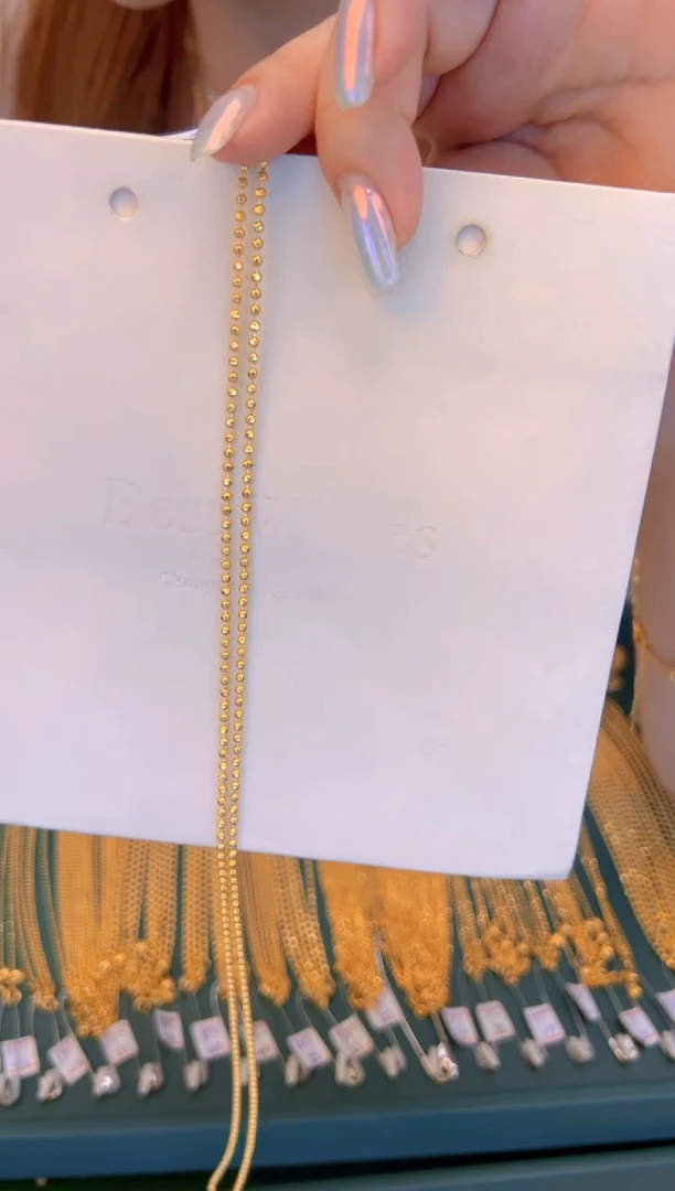 60cm固定不可调节切面珠珠链5.43g（多样性发货）