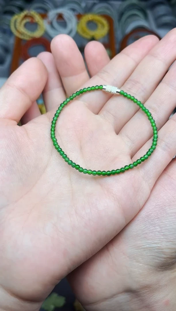 未镶嵌手串翡翠小米珠手串06
