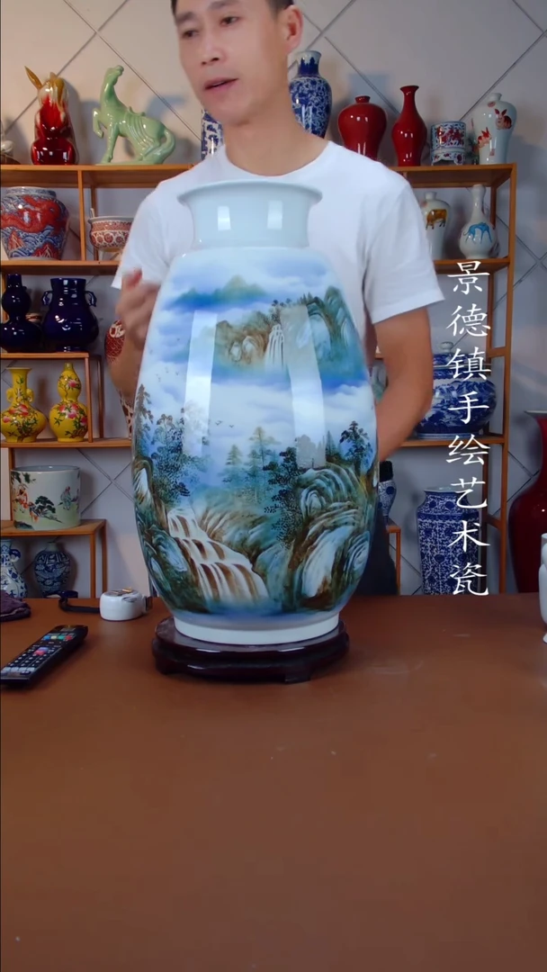 现代景德镇手工手绘陶瓷摆件13