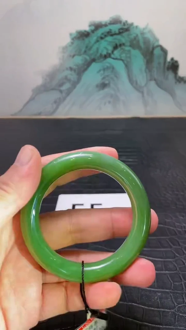 未镶嵌手镯和田玉（碧玉）玉***意55+