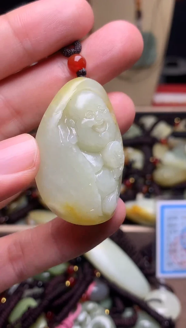 颈饰未镶嵌和田玉新疆料青海料清水和田玉吊坠