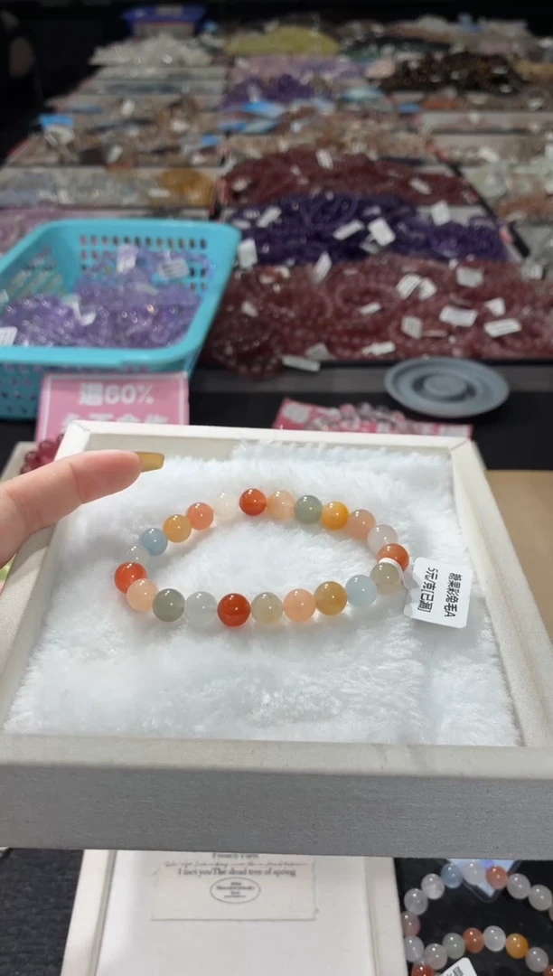 未镶嵌手链水晶385号 多样性发一AA 8+