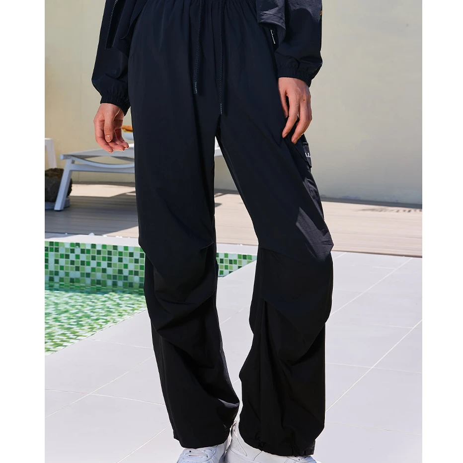 OULLA【官方】春秋速干潮透气宽松休闲直筒工装裤EM3718