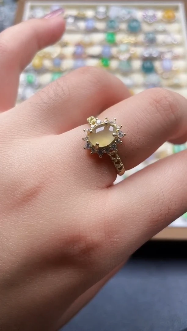 银S925镶嵌戒指翡翠27