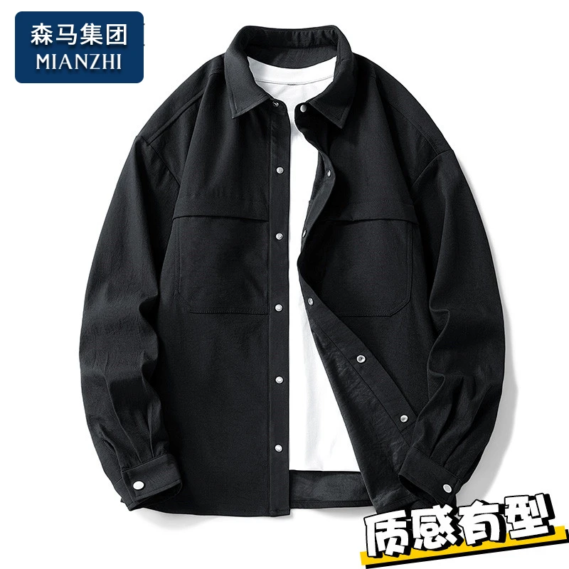 棉致工装夹克外套男士春秋冬季潮牌痞帅ins潮流时尚百搭翻领外衣