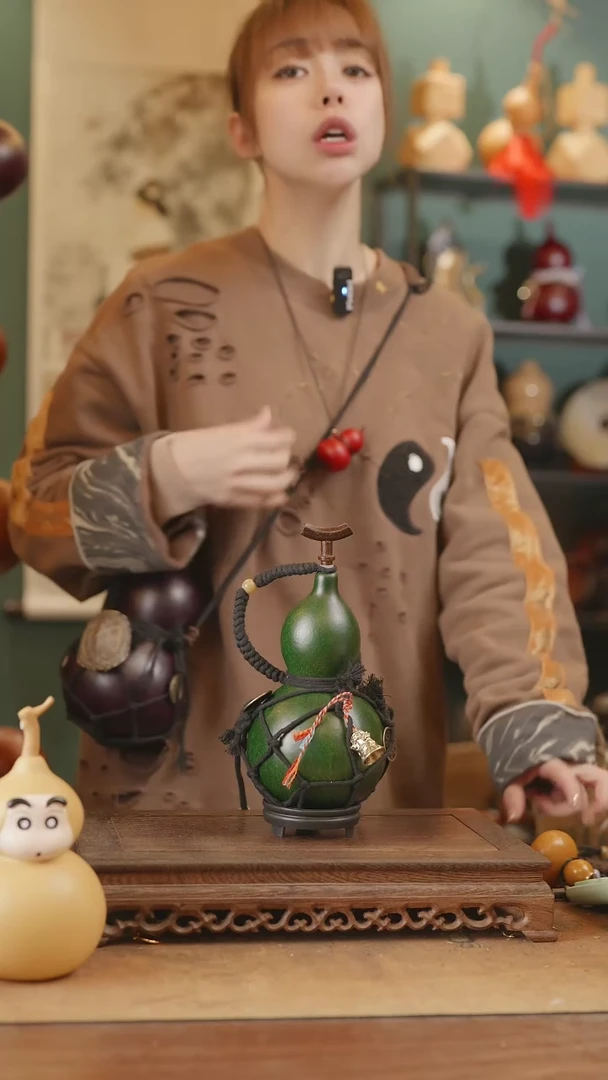 【闪购商品】91号精品天然大漆工艺防渗内胆酒葫芦~