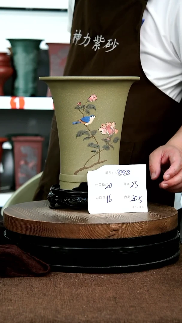 紫砂花盆花卉园艺8888+S