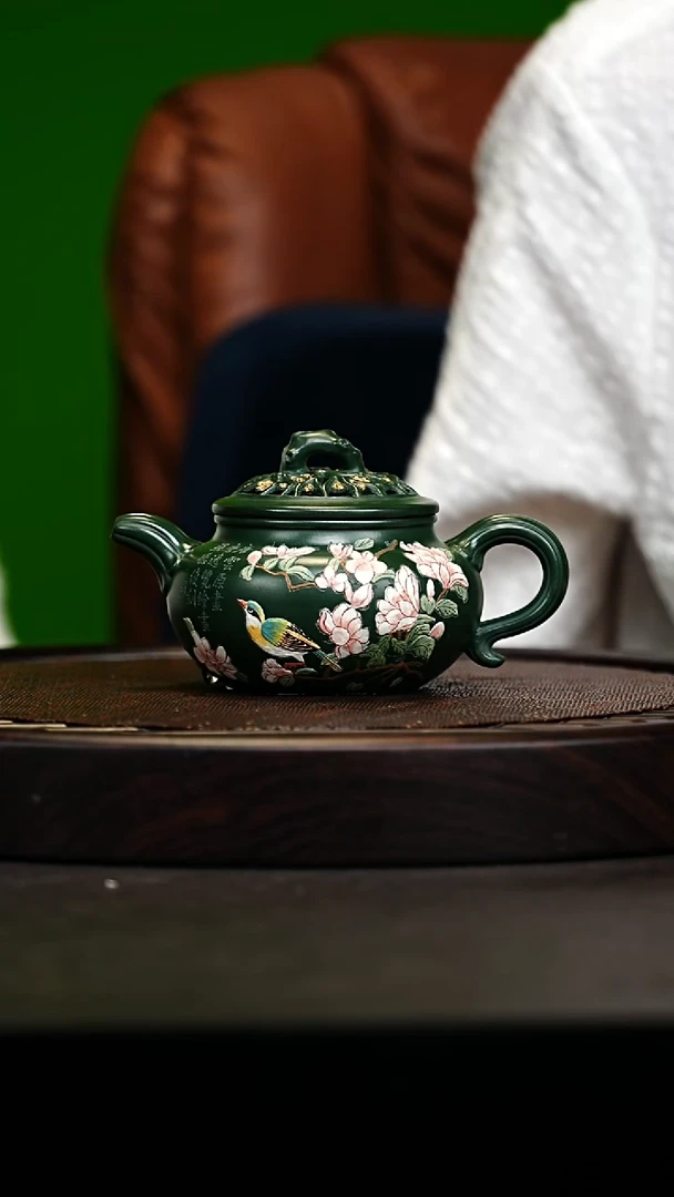 宜兴原矿高端紫砂 景舟绿泥260cc