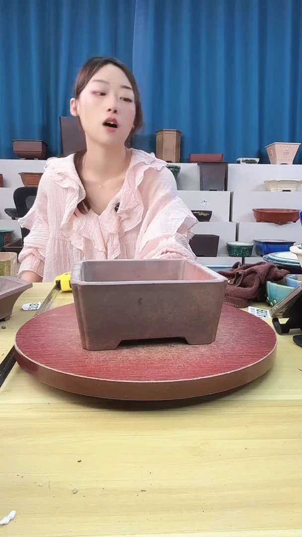 紫砂花盆花盆浅草紫砂花盆微瑕