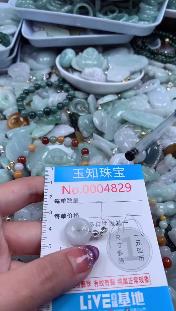 翡翠未镶嵌吊坠(不含链)4829