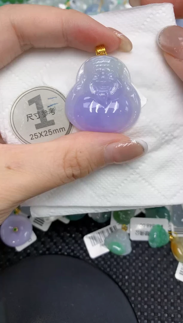 颈饰18K金镶嵌翡翠11111111