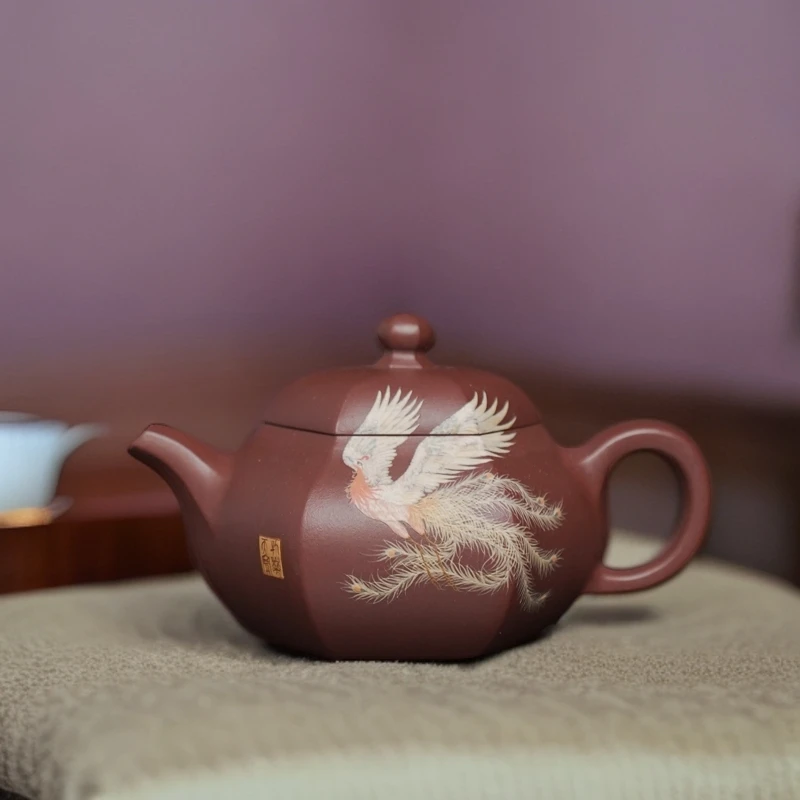 ZH-048【六方知韵】大拍陶手朱浩 手制茶具 200cc 紫泥