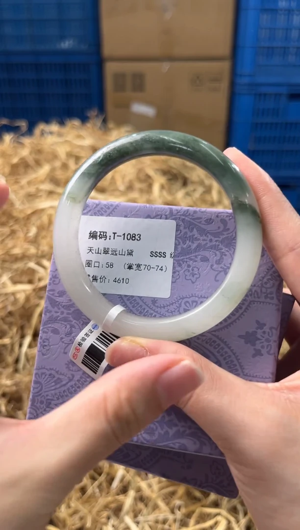 未镶嵌手镯石英质玉T-1083