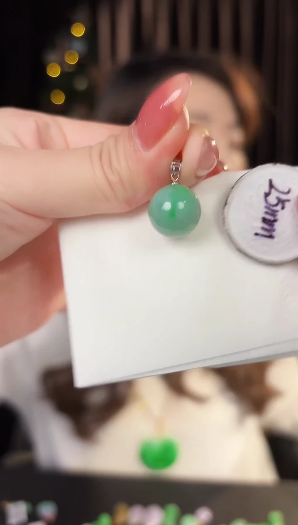 【闪购商品】翡翠颈饰18K金镶嵌缅料A货/支持复检/一件