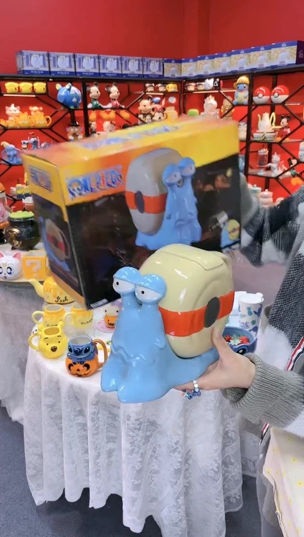 【闪购商品】.@@海贼王电话虫水壶（原盒）