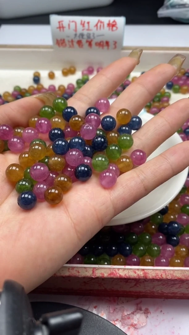 【闪购商品】碧玺颈饰未镶嵌w22碧*玺8mm*30颗