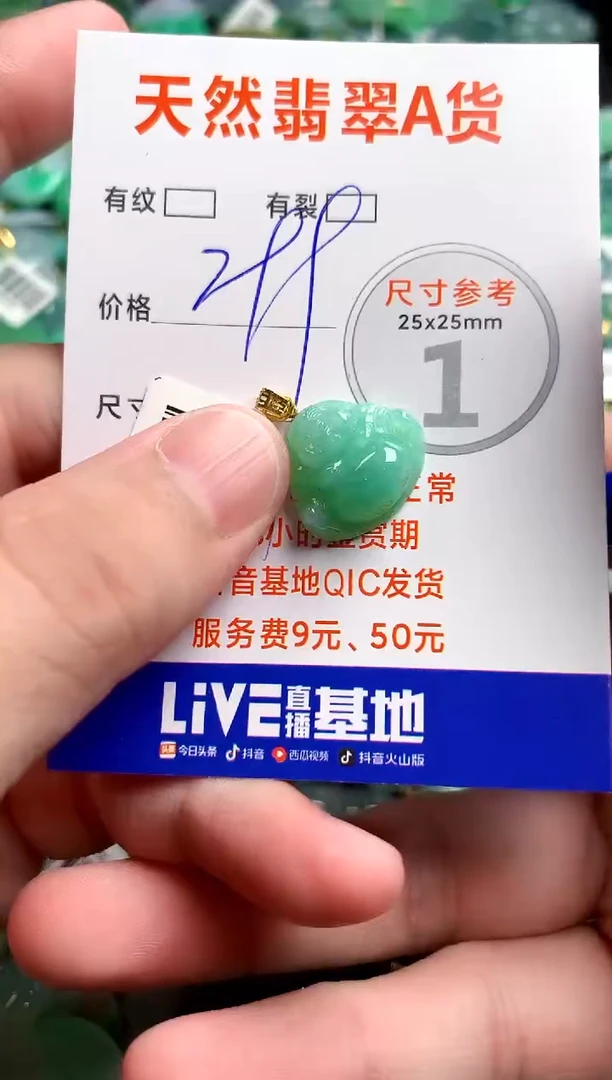 翡翠18K金镶嵌颈饰0046254460